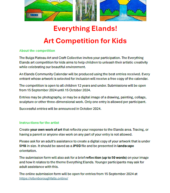 Art competition for kids